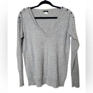 J. Crew Light Gray Cotton Sweater